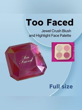 ⬇️⚡️🆕📦NIB TOO FACED |FULL| Jewel Crush Blush and Highlight Face Palette**